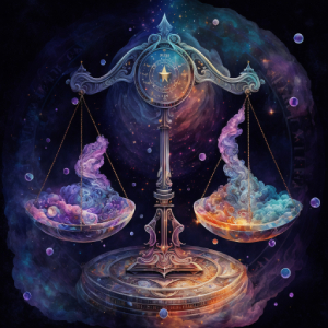 Mystical looking Libra Scales